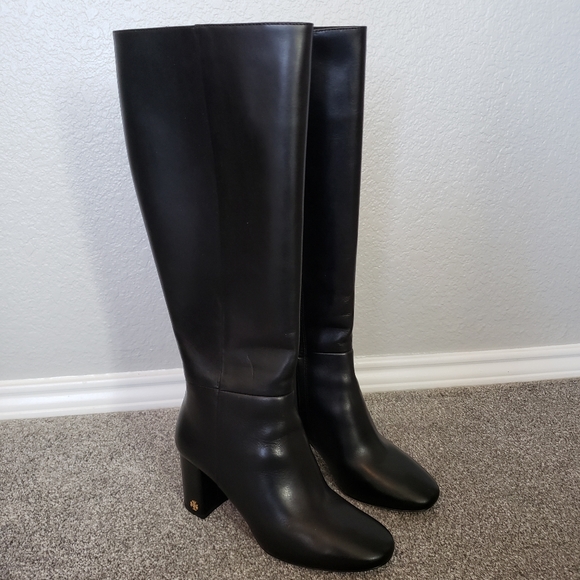 Tory Burch Kira 70mm knee boot black women's shoes size 6 - Picture 3 of 16